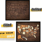 Wooden USA Travel Map Puzzle