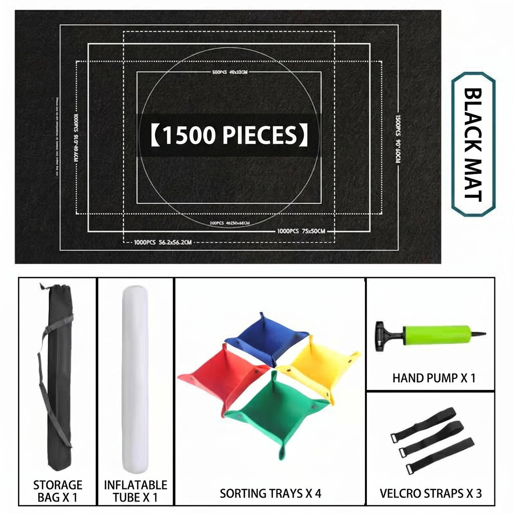 6 Pcs Puzzle Mat Set for Up to 1500 Pieces