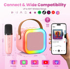 Portable Bluetooth Mini Karaoke Microphone Singing Speaker