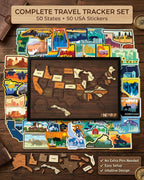 Wooden USA Travel Map Puzzle
