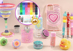 ✨ DIY Nail Flatback Rhinestones Kit | 40.000+ AB Crystal Gems with Adhesive & Pickup Tool for Salon-Quality Nail Art-8YF7