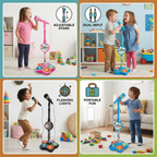 Kids Karaoke Machine with Microphone Stand – Singing Fun Set