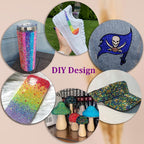 ✨ DIY Nail Flatback Rhinestones Kit | 40.000+ AB Crystal Gems with Adhesive & Pickup Tool for Salon-Quality Nail Art-8YF7