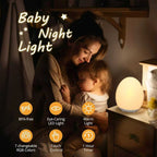 Egg Baby Night Light with 7 Dimmable Colors