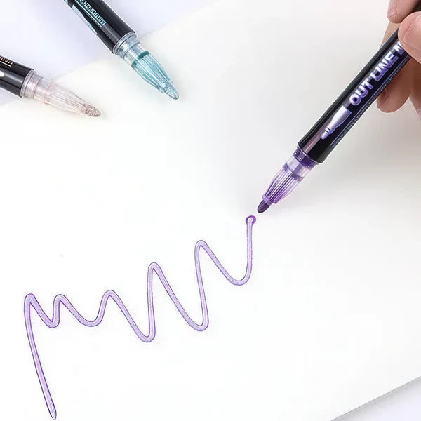 24 Colors Dream Fluorescent Marker Pen for DIY Journal