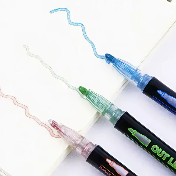 24 Colors Dream Fluorescent Marker Pen for DIY Journal
