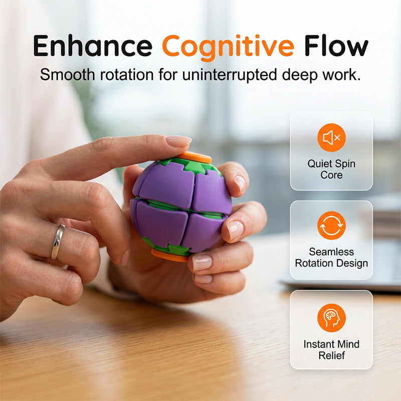 2 PCS-3D Printed Fidget Ball – Liquid Flow Motion 🌀✨🤖💧