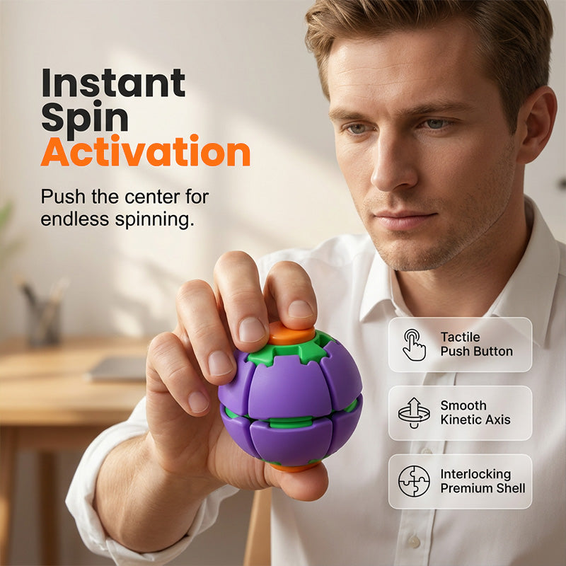 2 PCS-3D Printed Fidget Ball – Liquid Flow Motion 🌀✨🤖💧